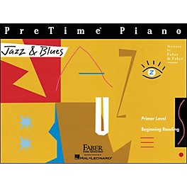 Faber Piano Adventures Pretime Piano Jazz & Blues Book Primer Level Beginning Reading - Faber Piano