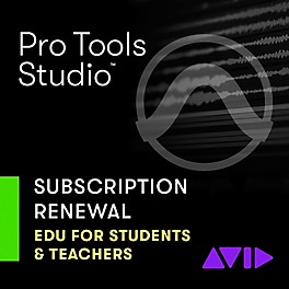 Avid Pro Tools | Studio 1-Year Subscription Updates and Support, Renewal for Student/Teacher Subscription Licenses - One-T...