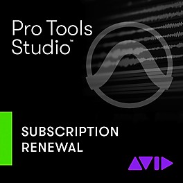 Avid Pro Tools | Studio 1-Year Subscription Updates and Support, Renewal for Subscription Licenses - One-Time Payment