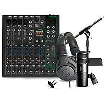 Mackie ProFX10v3+ Content Creator Bundle With AT2040 Microphone & ATH-M20X Headphones