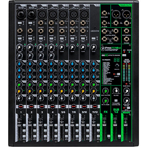 Mackie Profx12v3 12 Channel Professional Effects Mixer With Usb Guitar Center