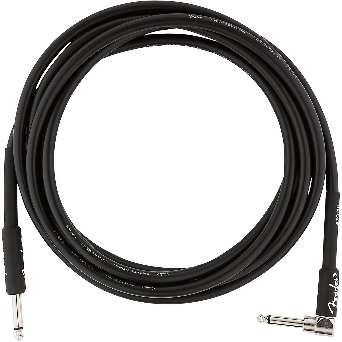 Fender Professional Series Straight to Angle Instrument Cable 10 ft
