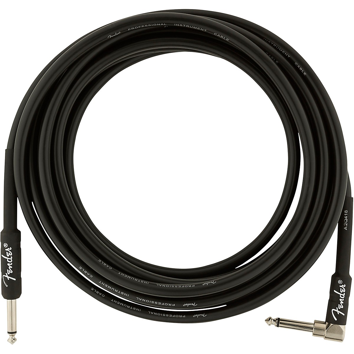Fender Professional Series Straight to Angle Instrument Cable 15 ft
