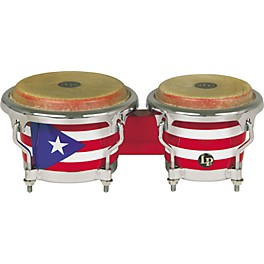 Open Box LP Puerto Rican Flag Mini-Bongos