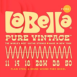 La Bella Pure Vintage Electric Guitar Strings