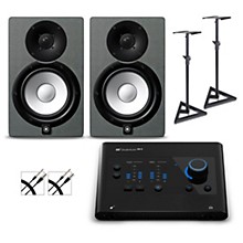 PreSonus Quantum ES2 Audio Interface With Yamaha HS Series Studio Monitor Pair (Cables & Stands Included) -