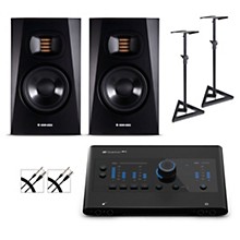 PreSonus Quantum ES4 Audio Interface with Adam Audio T Series Studio Monitor Pair (Cables & Stands Included)