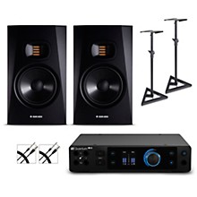 PreSonus Quantum HD2 Audio Interface with Adam Audio T Series Studio Monitor Pair (Cables & Stands Included)
