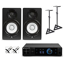 PreSonus Quantum HD2 Audio Interface with Yamaha HS Series Studio Monitor Pair (Cables & Stands Included)