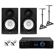 PreSonus Quantum HD2 Audio Interface with Yamaha HS Series Studio Monitor Pair (Cables & Stands Included)