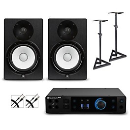PreSonus Quantum HD2 Audio Interface with Yamaha HS Series Studio Monitor Pair (Cables & Stands Included)