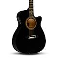 Rogue RA-090 Concert Cutaway Acoustic-Electric Guitar - Black