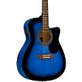 Rogue RA-090 Concert Cutaway Acoustic-Electric Guitar - Blue Burst