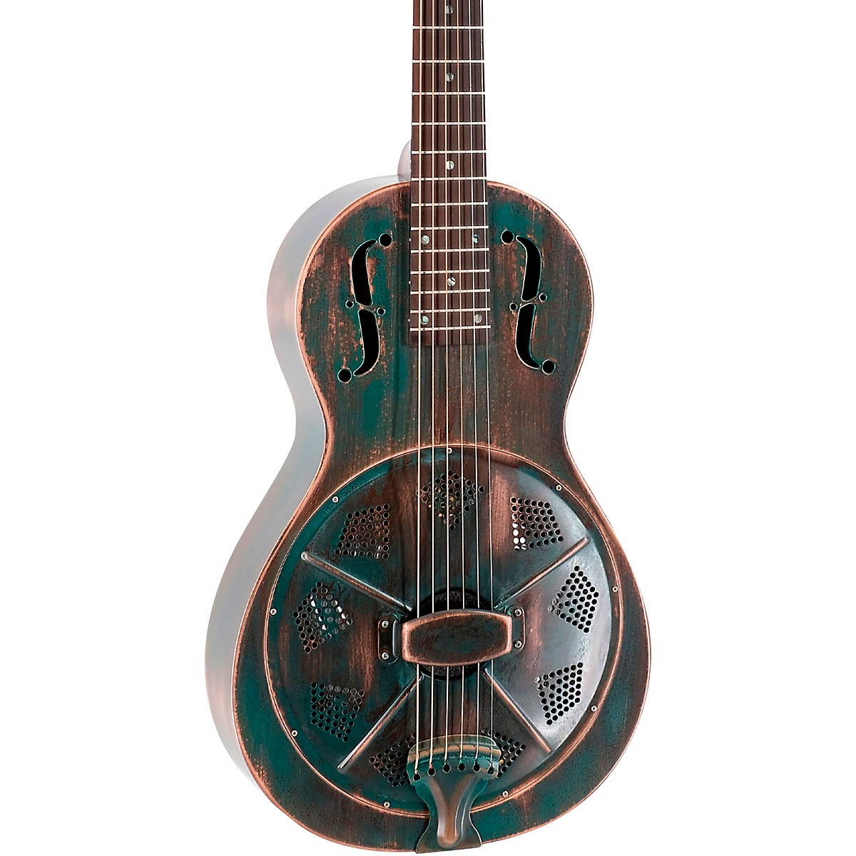 Recording King RM993 Metal Body Parlor Resonator Guitar Distressed
