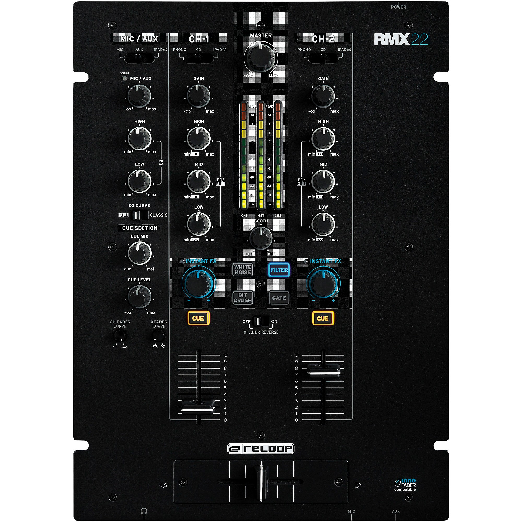 Reloop RMX22I 2Channel MIDI Mixer Guitar Center
