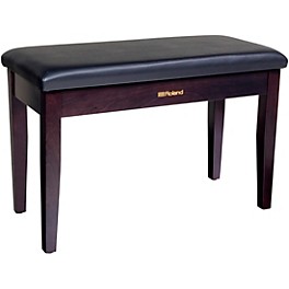 Open Box Roland RPB-D100-US Piano Bench, Duet Size, Vinyl Seat, Music Compartment Level 1 Rosewood