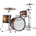 Slingerland Radio King 3-Piece Drum Shell Pack With 20" Bass Drum - Black and Gold Lacquer