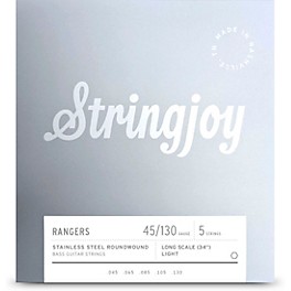 Stringjoy Rangers 5 String Long Scale Stainless Steel Bass Guitar Strings