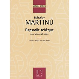 Hal Leonard Rapsodie Tcheque For Violin And Piano (rhapsody) Editions Durand Series