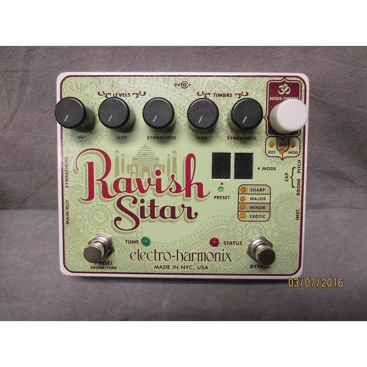Used ElectroHarmonix Ravish Sitar Effect Pedal Guitar Center
