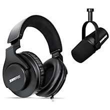 Shure Recording Bundle with MV7X XLR Podcast Microphone & SRH440A Studio Headphones