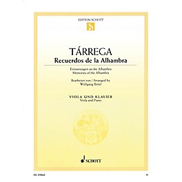 Schott Recuerdos de la Alhambra (Viola and Piano) String Series