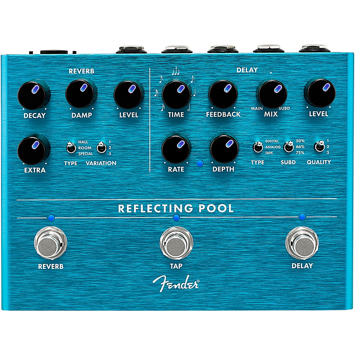 Fender Reflecting Pool Delay & Reverb Effects Pedal Guitar Center