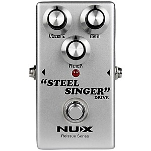NUX Reissue Series Steel Singer Drive Effects Pedal Silver 