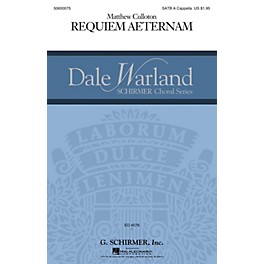 G. Schirmer Requiem Aeternam (Dale Warland Choral Series) SATB a cappella composed by Matthew Culloton