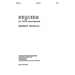 Novello Requiem SATB a cappella Composed by Herbert Howells