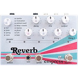Open Box Empress Effects Reverb Effects Pedal Level 1