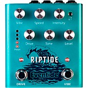 Riptide Overdrive & Uni-Vibe Combo Effects Pedal Turquoise