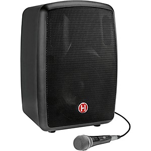 Harbinger RoadTrip 25 8 in. Battery-Powered Portable Speaker With Bluetooth and Microphone  Black