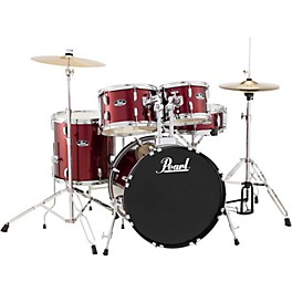 Open Box Pearl Roadshow 5-Piece Fusion Drum Set Level 1 Wine Red