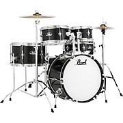 Roadshow Jr. Drum Set With Hardware and Cymbals Jet Black