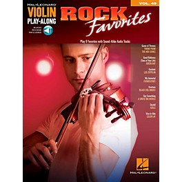 Hal Leonard Rock Favorites - Violin Play-Along Volume 49 Book/Online Audio