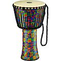 MEINL Rope Tuned Djembe with Synthetic Shell and Goat Skin Head 14 in.Kenyan Quilt