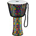 MEINL Rope-Tuned Djembe with Synthetic Shell and Head 14 in. Kenyan Quilt