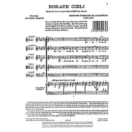 Chester Music Rorate Coeli SSATB Composed by Giovanni de Palestrina