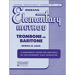 Hal Leonard Rubank Elementary Method Trombone Baritone