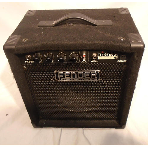 Used Fender Rumble 15 15w 1x8 Bass Combo Amp Guitar Center