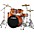 Yamaha Rydeen 5-Piece Shell Pack With 22" Bass Drum Orange Glitter