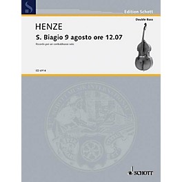 Schott S. Biagio 9 Agosto Ore 1207 (Double Bass Solo) Schott Series