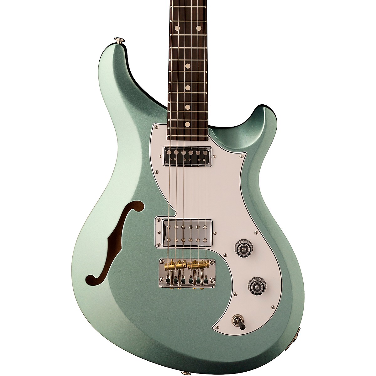 PRS S2 Vela SemiHollow Electric Guitar Frost Green Metallic Guitar