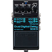SDE-3 Dual Digital Delay Effects Pedal Black