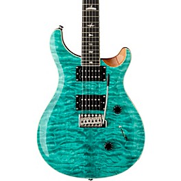 Open Box PRS SE Custom 24 Quilted Carved Top With Ebony Fingerboard Electric Guitar Level 1 Turquoise