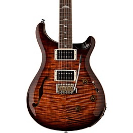 PRS SE Custom 24 Semi-Hollow Piezo Electric Guitar Orange Tiger Smokeburst