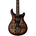 PRS SE Exotic Custom 24-08 Poplar Burl Electric Guitar - Charcoal Cherry Midnight Burst
