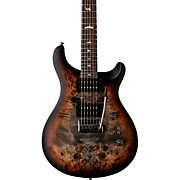 SE Exotic Custom 24-08 Poplar Burl Electric Guitar Charcoal Cherry Midnight Burst