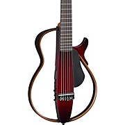 SLG200N Nylon-String Silent Acoustic-Electric Guitar Dark Red Burst